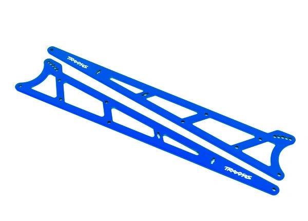 Traxxas Sidoplattor Wheelie Bar Alu Blå Drag Slash