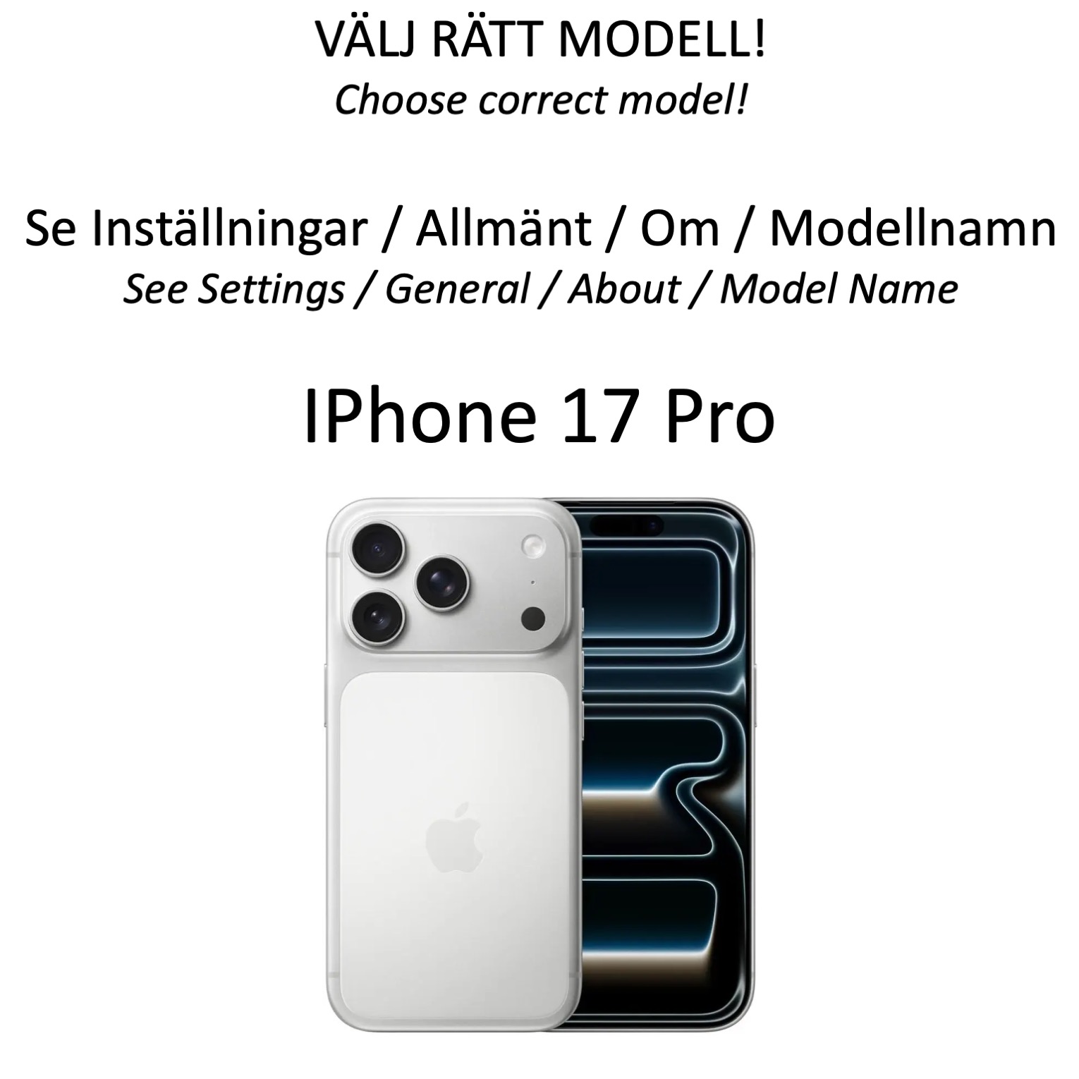1SWEDEN skal korthållare för iPhone 17 Pro - mobilskal röd - 2