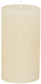 Premium Rustikkerze Champagner | Ø 68 x H 130 mm