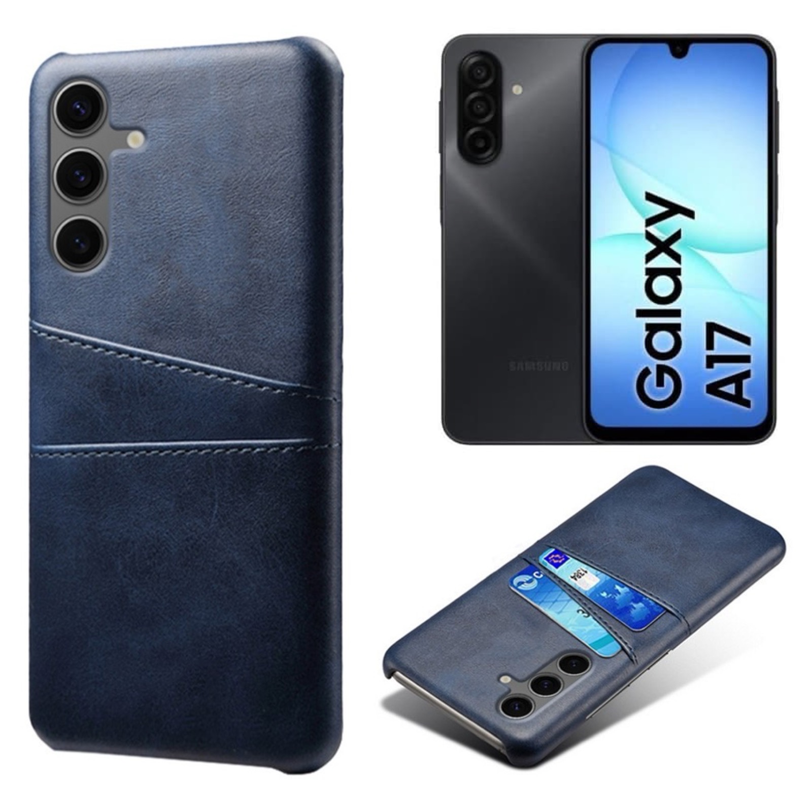 1SWEDEN skal korthållare för Samsung Galaxy A17 mobilskal blå - 6