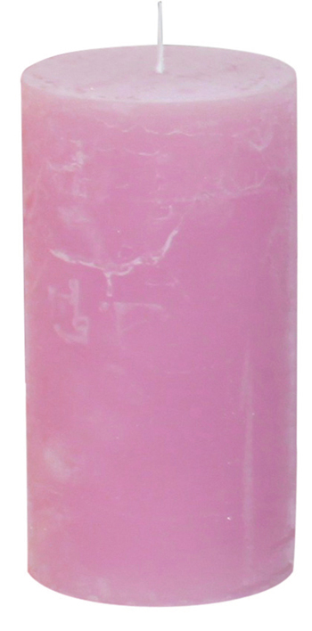 Gies Premium Rustikkerze Rosa | Ø 68 x H 130 mm