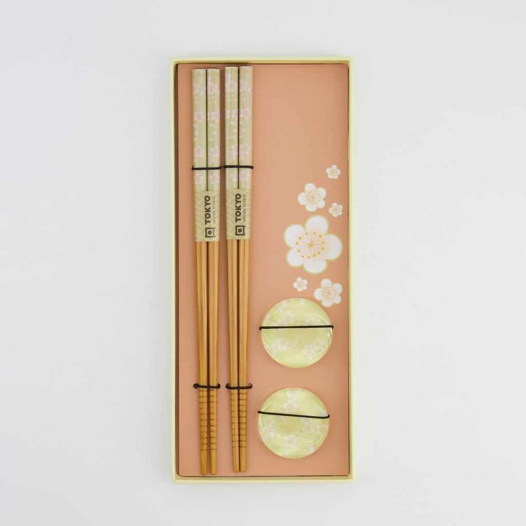 Tokyo Design Ätpinnar & Ställ White Blossom - 3