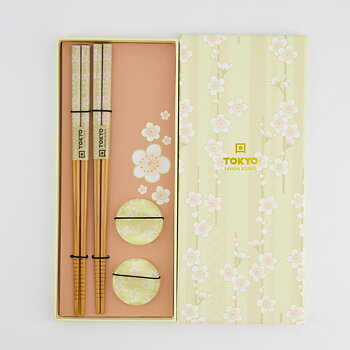 Tokyo Design Ätpinnar & Ställ White Blossom
