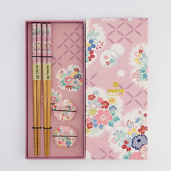 Tokyo Design Ätpinnar & Ställ Pink Flower