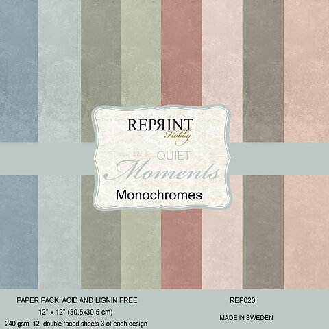 Paperpack Reprint - Quiet Moments    Monochromes -  12x12