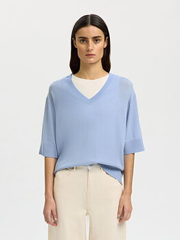Selected Femme Thea Merino V-neck Knit