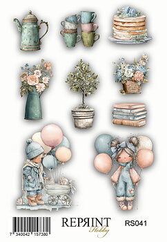 Stickers Reprint - Quiet Moments   -  11x16 cm