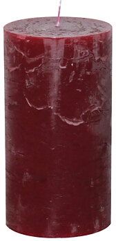 Premium Rustikkerze Rubin | Ø 68 x H 130 mm