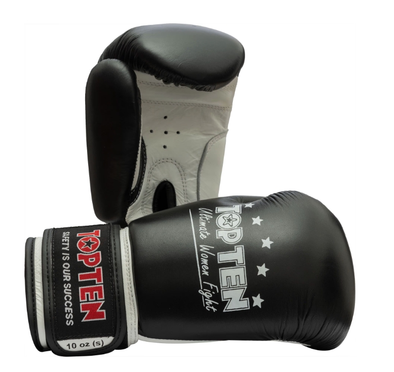 Topten Boxhand Superfight Woman Svart 10 oz