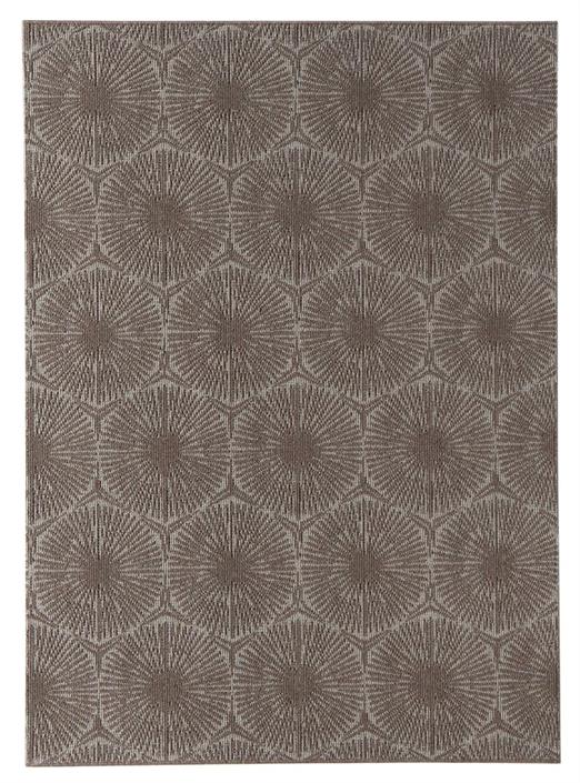 Amelia beige gummerad stor matta