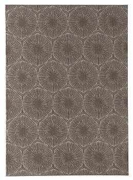 Amelia beige gummerad stor matta