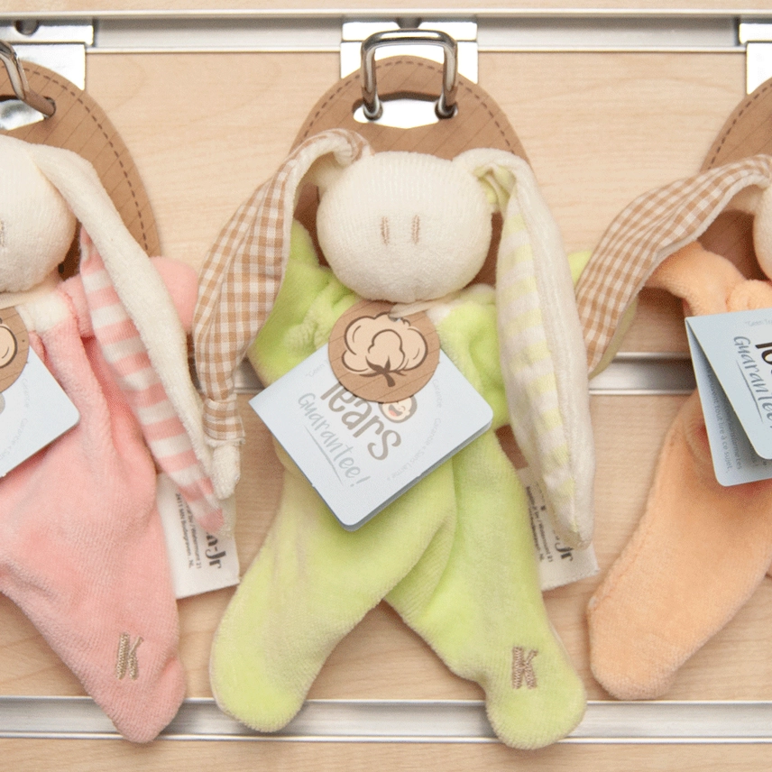 Ekologisk snuttedocka Waldorf  - Lilla Toddel Grön från Keptin Jr - 3