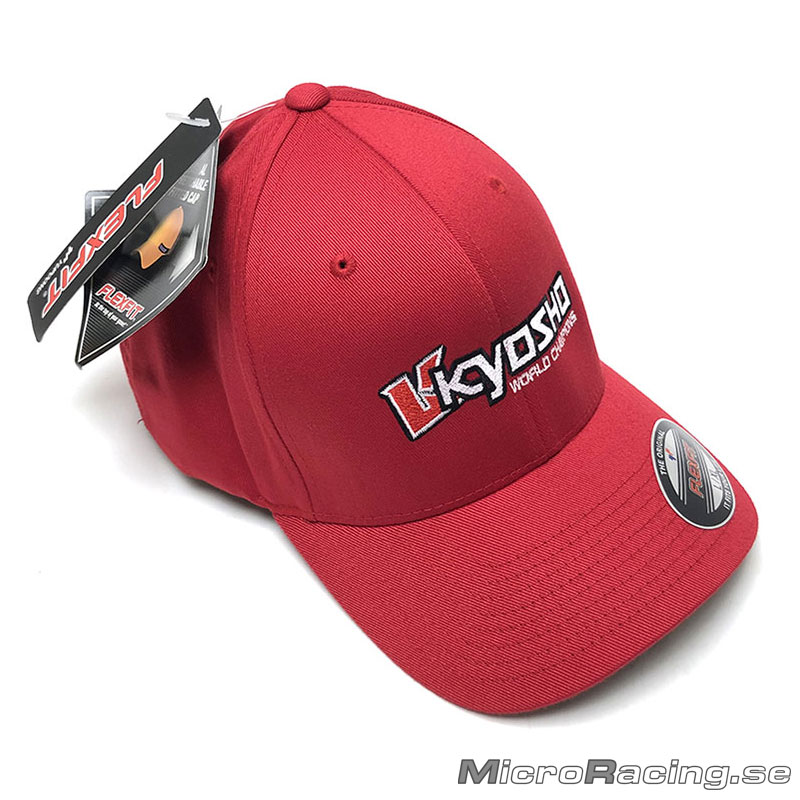 KYOSHO - Flexfit Keps L/XL, Röd