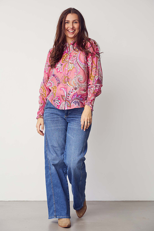 Isay - Como New Wide Jeans Mid Denim Wash - 5