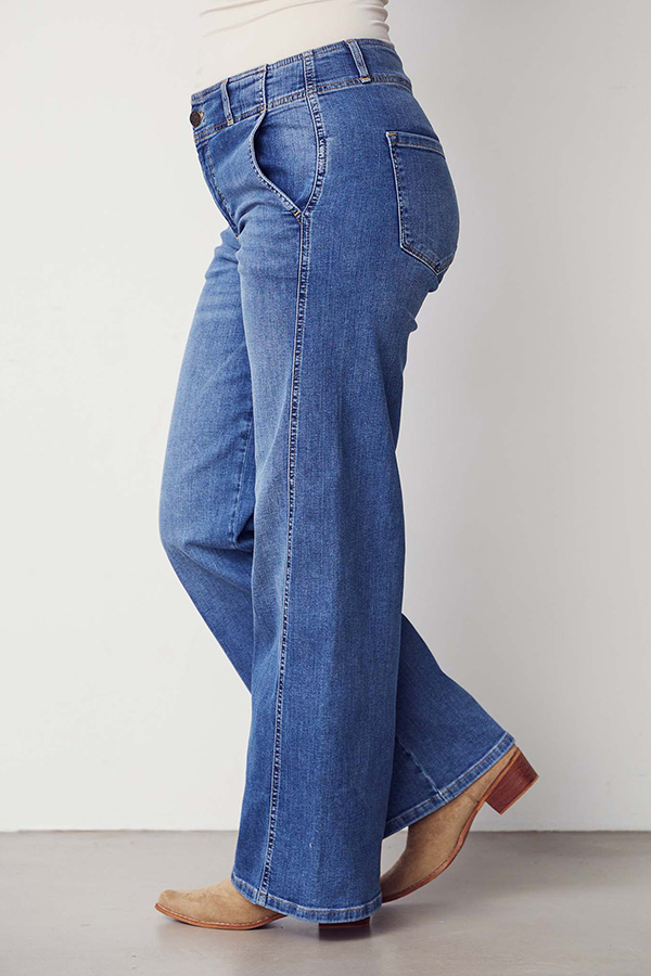 Isay - Como New Wide Jeans Mid Denim Wash - 3