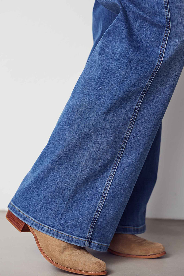 Isay - Como New Wide Jeans Mid Denim Wash - 7