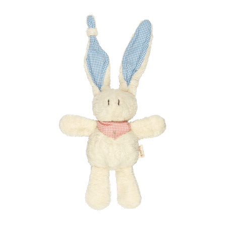 Ekologiskt mjukdjur Kanin  - Tjumm beige rosa och blå från Keptin Jr