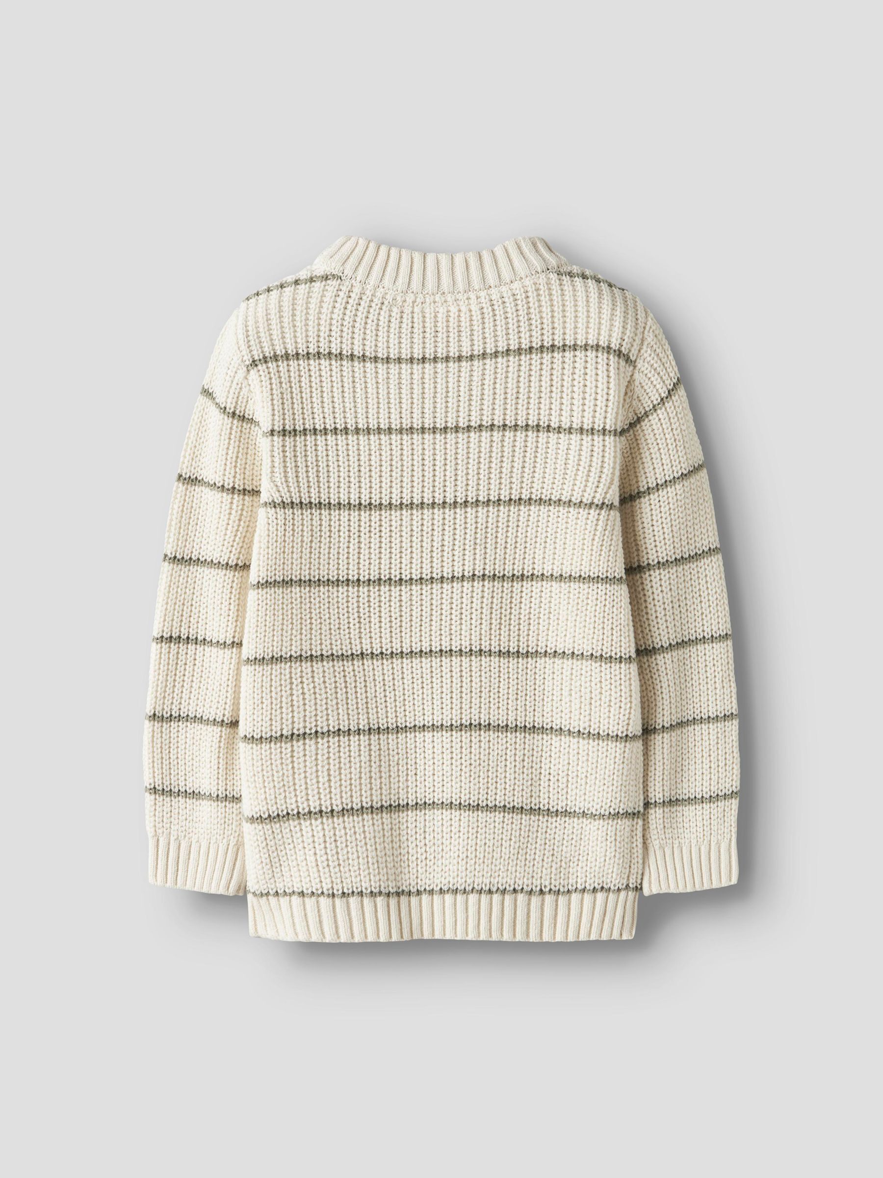 NMMEMLEN LS KNIT STRIPES LIL coconut milk - 2