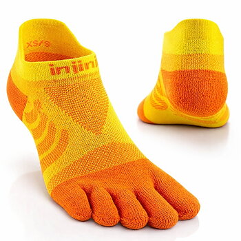 Injinji Women's Ultra Run No-Show Sunflower Naisten Ultra Run No-Show auringonkukka