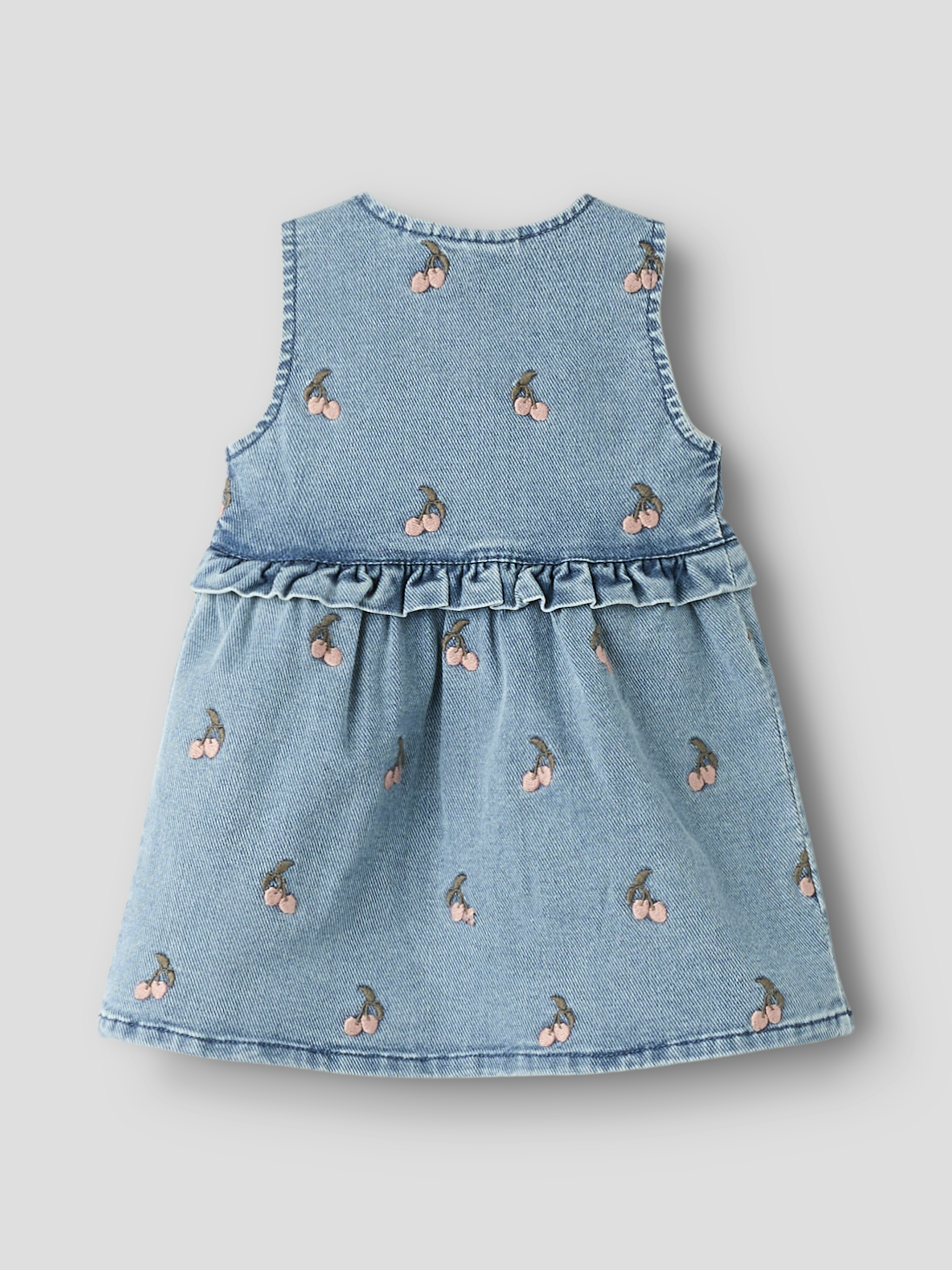 NBFDEVA DNM EMB SPENCER 2024-ES LIL Medium Blue Denim Cherry - 2