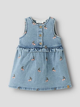 NBFDEVA DNM EMB SPENCER 2024-ES LIL Medium Blue Denim Cherry