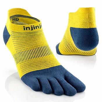 Injinji Run Lightweight No-Show Royal Yellow