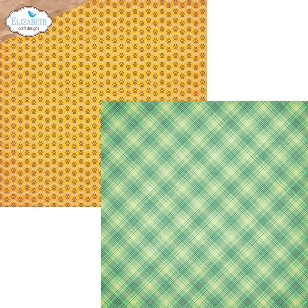 Elizabeth  -  Printed Cardstock -12x12 - Dog Days - 7