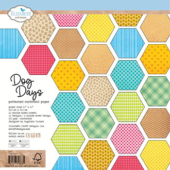 Elizabeth  -  Printed Cardstock -12x12 - Dog Days