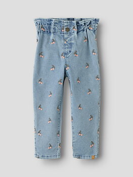 NMFDEVA LOOSE EMB JEANS 2024-ES LIL Medium Blue Denim Cherry