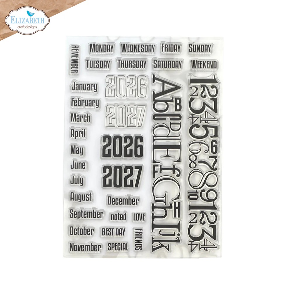 Elizabeth - Clear stamps - Calendar Elements - 2