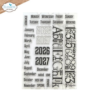 Elizabeth - Clear stamps - Calendar Elements