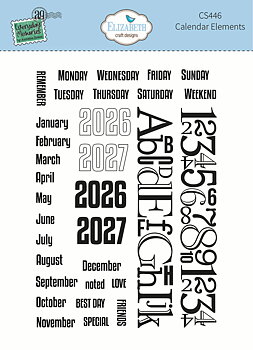 Elizabeth - Clear stamps - Calendar Elements