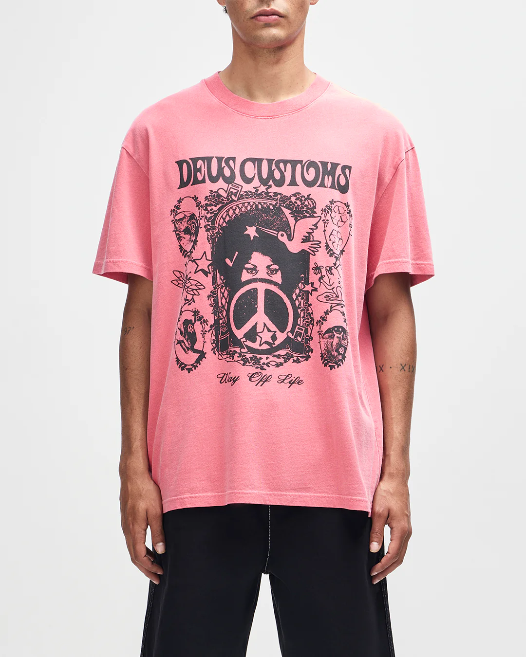 Deus t-shirt Mother Earth melon red