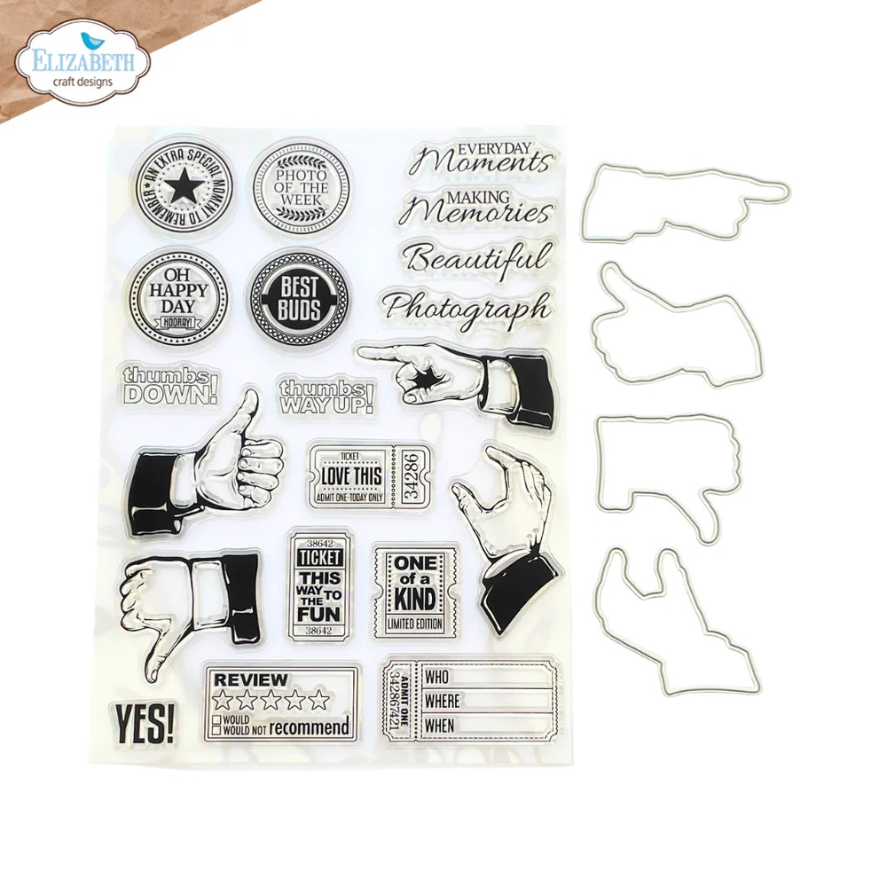Elizabeth - Thumbs Up Stamp and Die Set - 2
