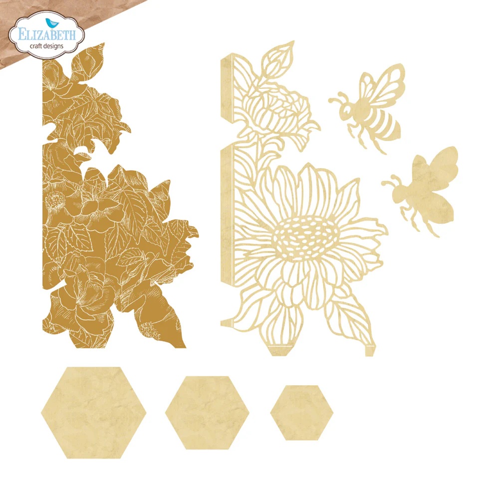 Elizabeth - Dies - Bee and Flower Accents - 3