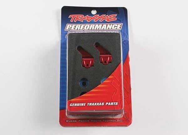Traxxas Styrspindel Aluminium Röd (Par) - 2