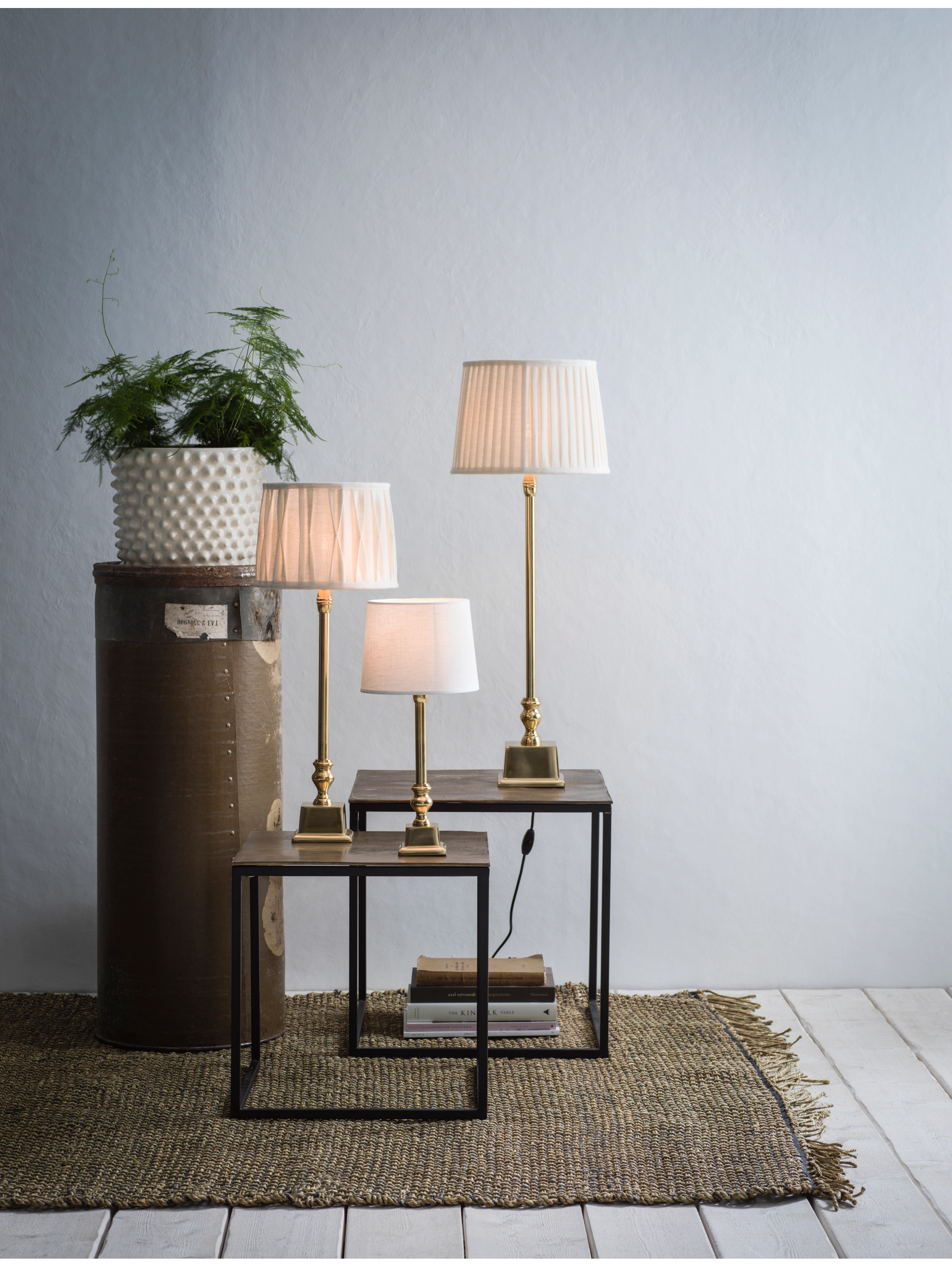 Lampfot / Silverfärgad/ H:36cm