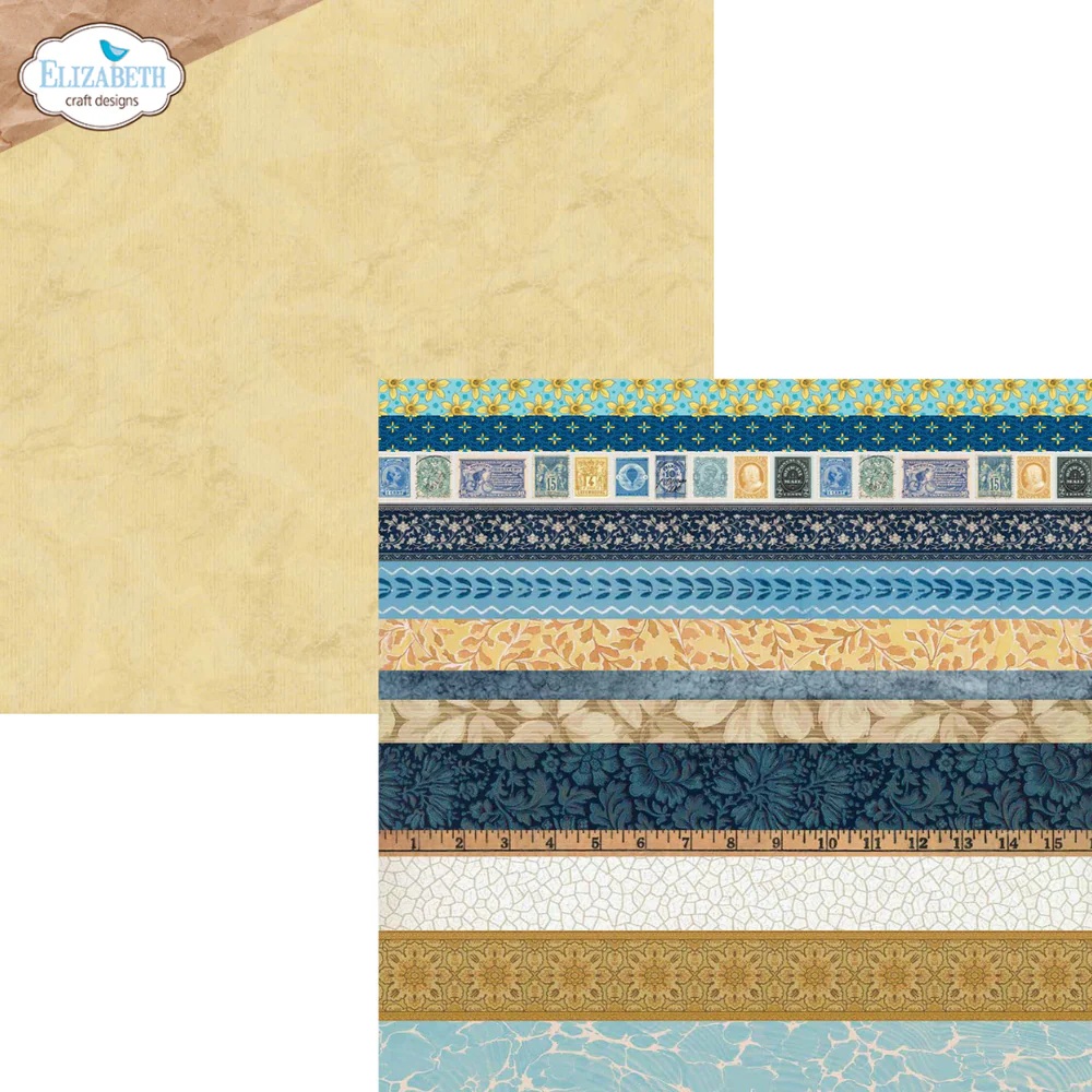 Elizabeth  -  Printed Cardstock -12x12 - Delightful Discovery - 5