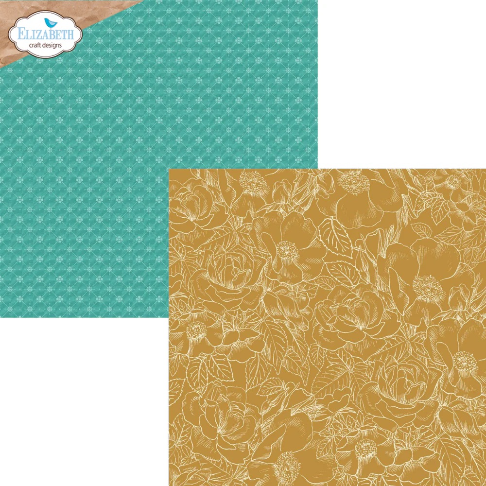 Elizabeth  -  Printed Cardstock -12x12 - Delightful Discovery - 3