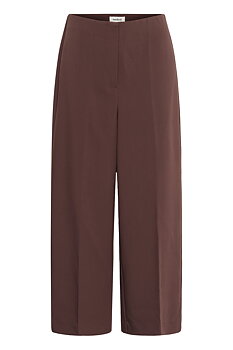 SLCorinne Wide Cropped Pants Brown Stone