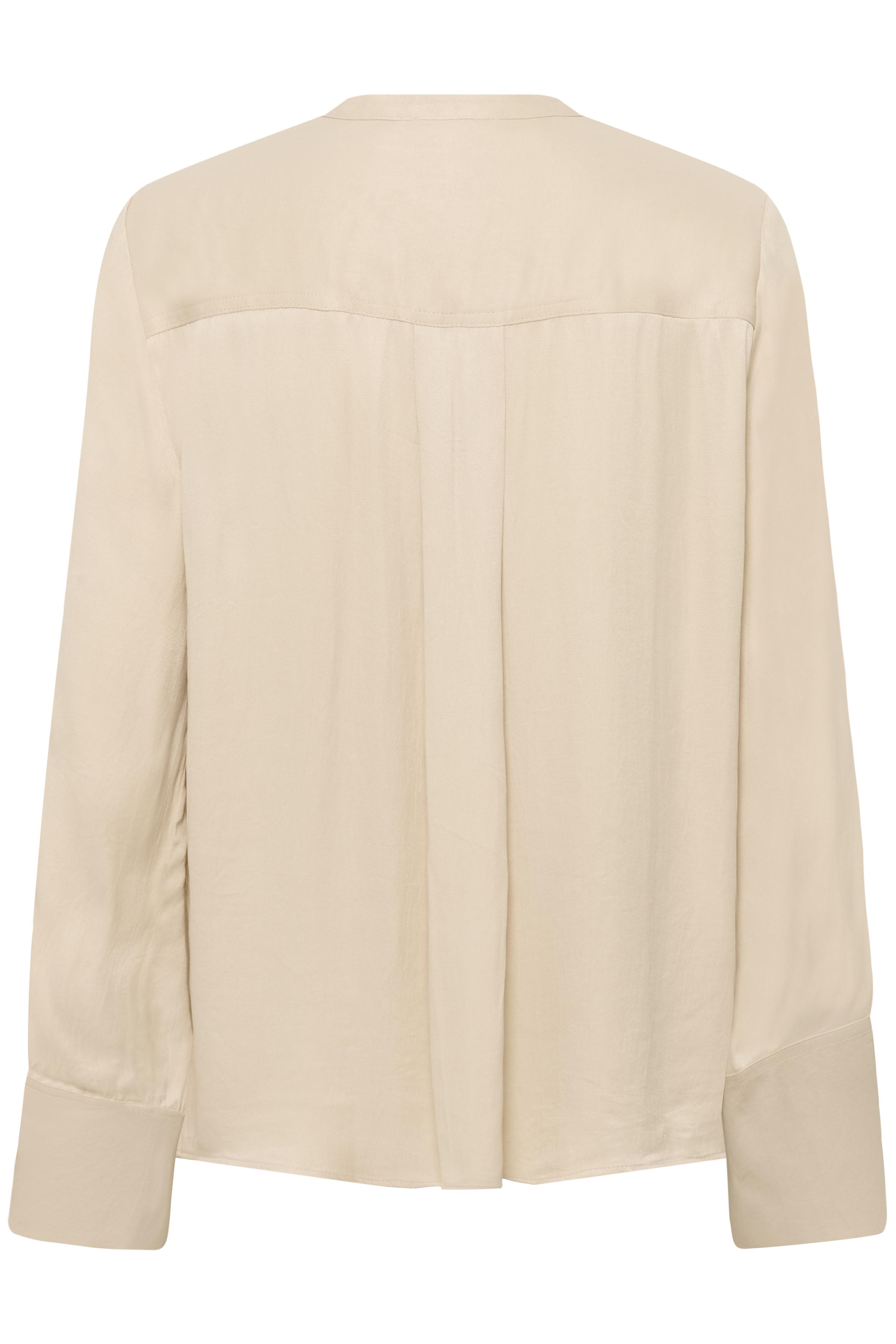 SLNadeya Albia Blouse LS Oatmeal - 2