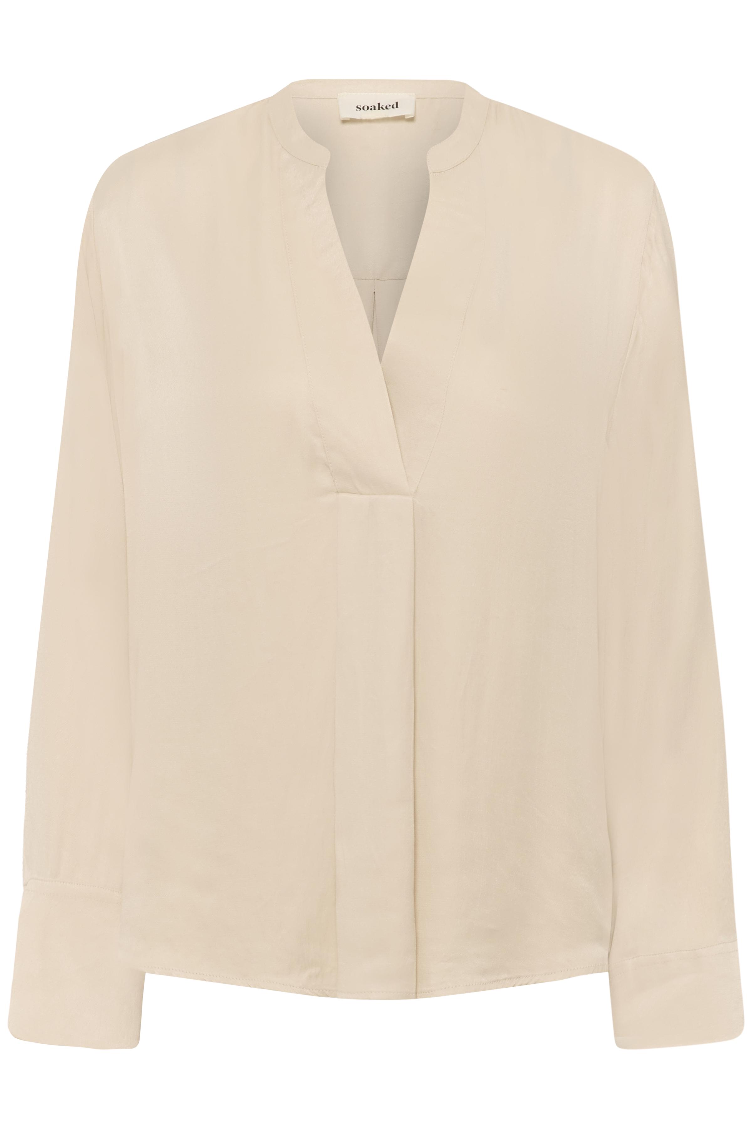 SLNadeya Albia Blouse LS Oatmeal