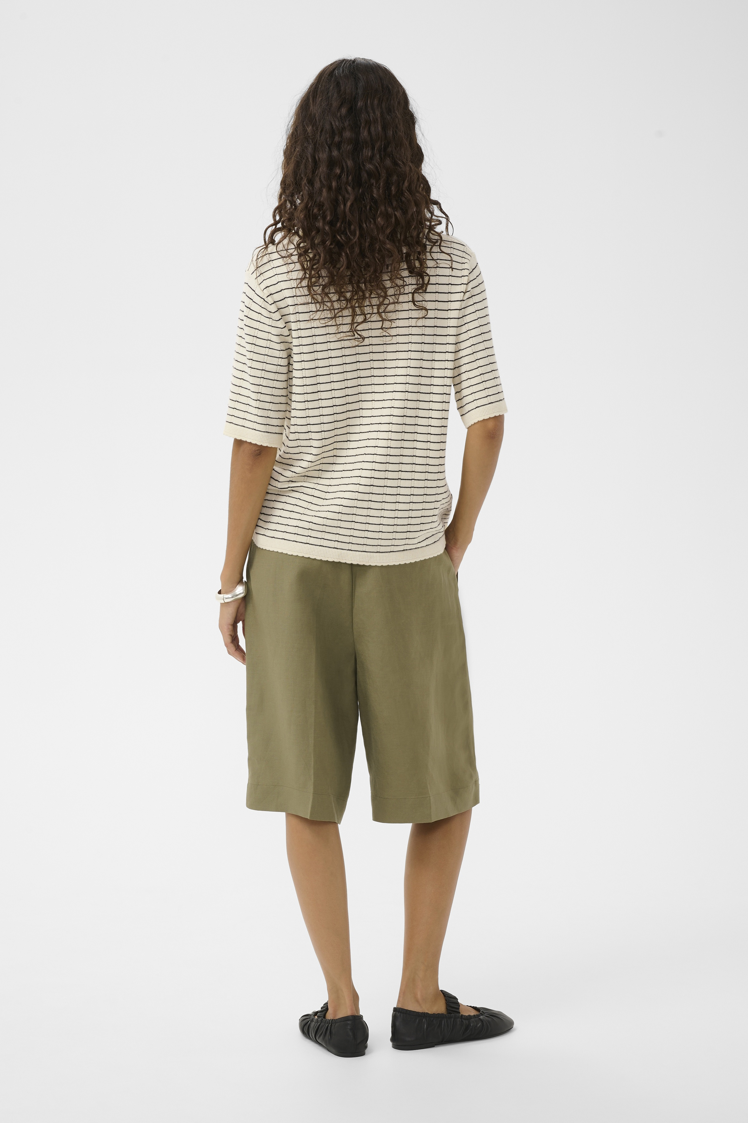 SLSpina Pullover SS Turtledove w Black stripe - 5