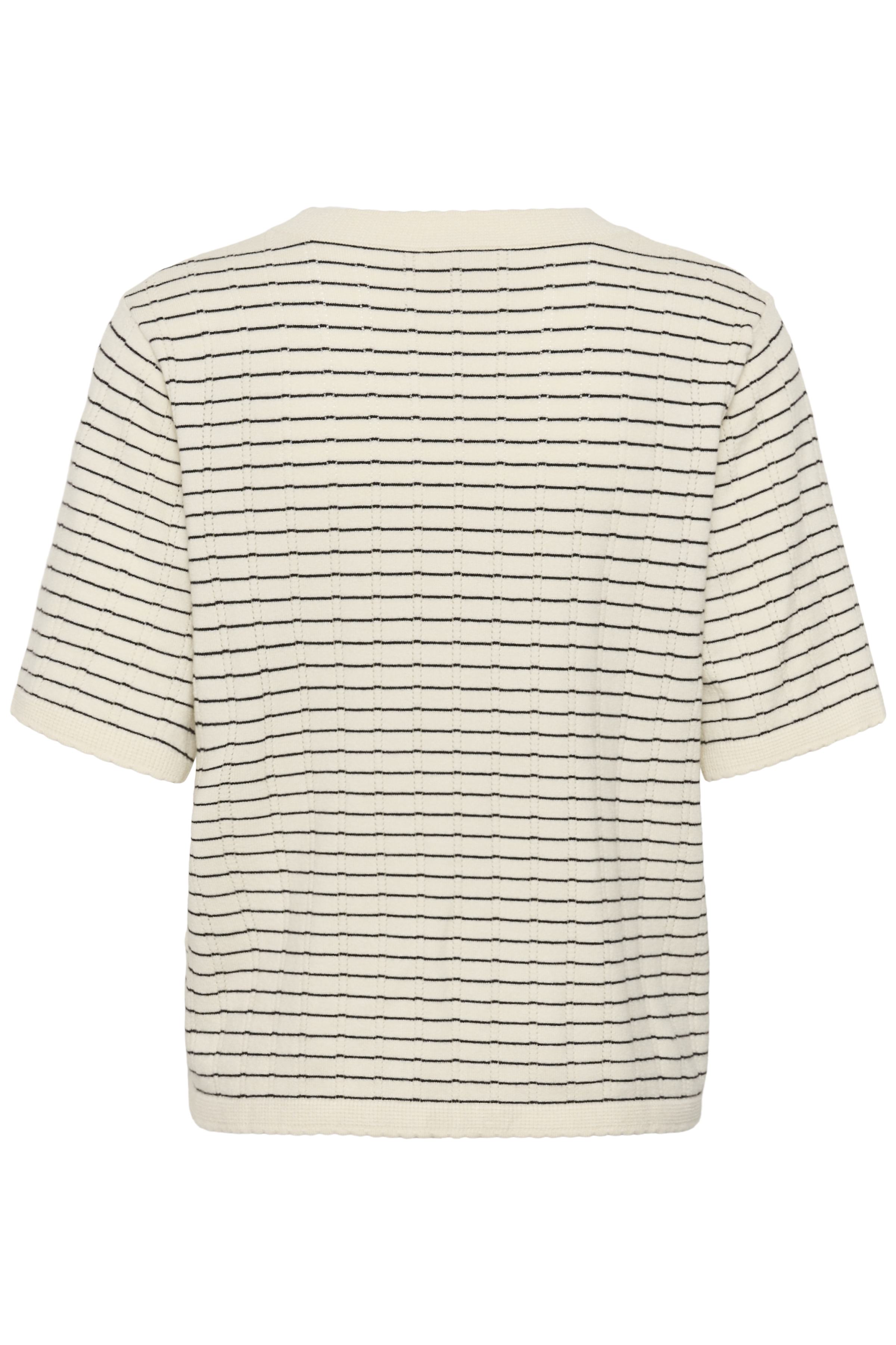SLSpina Pullover SS Turtledove w Black stripe - 2