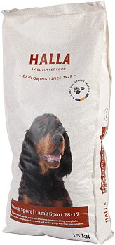 HALLA Hundfoder Lamm Sport 28-17 15kg