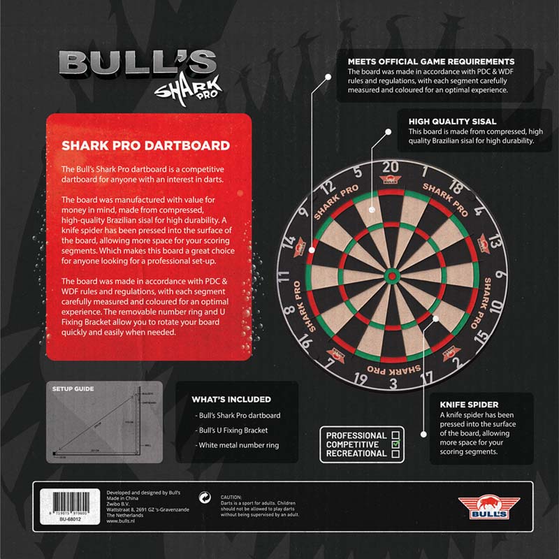 Bulls NL Dartboard Shark Pro - 4