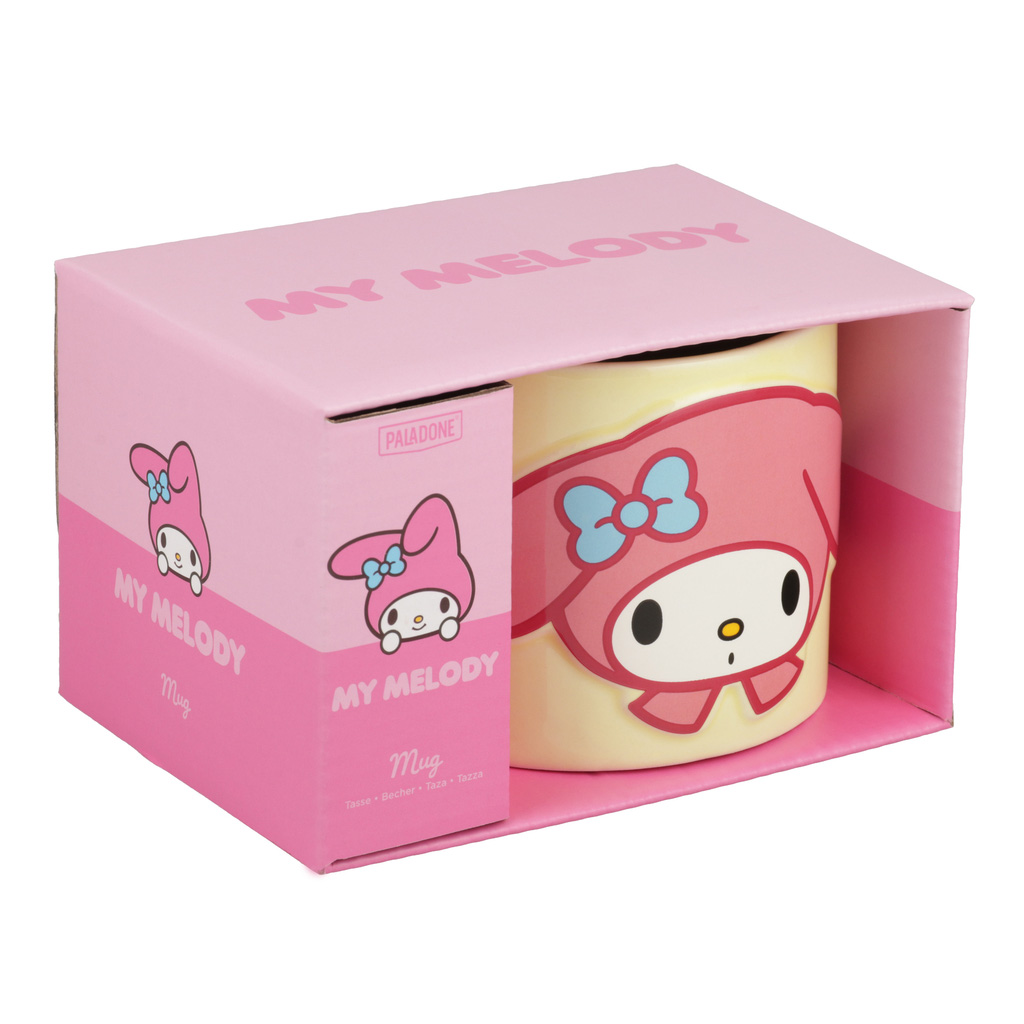 My Melody Präglad Porslinsmugg 400 ml i Presentask - 4