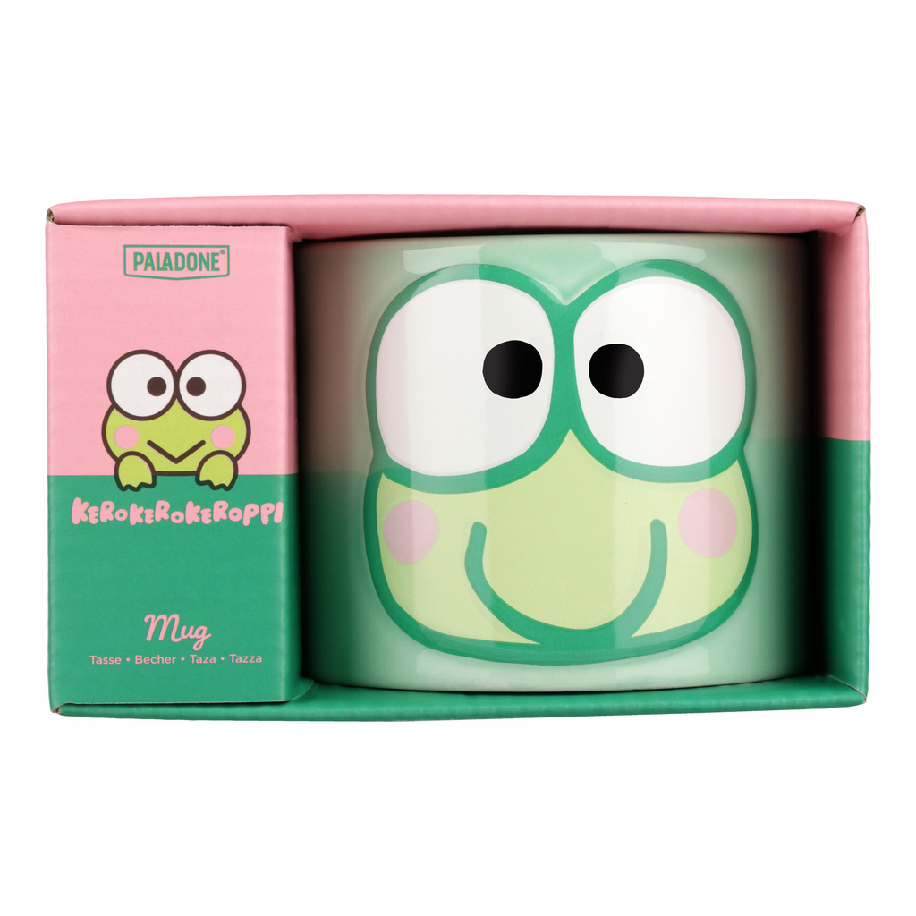 Keroppi Präglad Porslinsmugg 400 ml i Presentask - 5