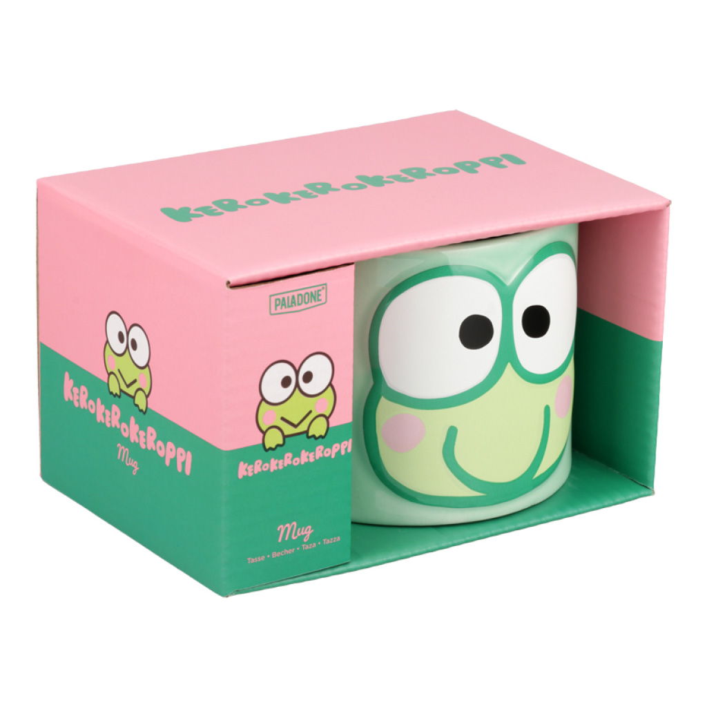 Keroppi Präglad Porslinsmugg 400 ml i Presentask - 4