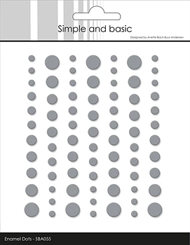 Simple and Basic Matte Enamel Dots -Concrete